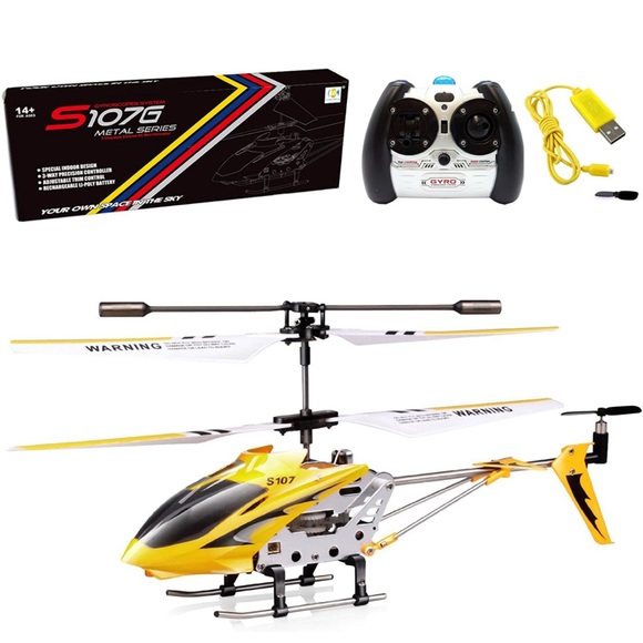 Cheerwing S107/S107G Phantom 3CH 3.5 Channel Mini RC Helicopter with Gyro Yellow - Picture 1 of 2
